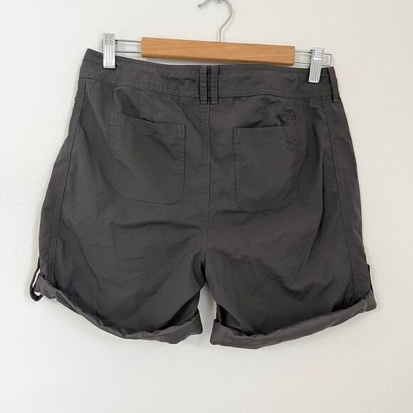 The North Face Hiking Camping Outdoor Gray Size 4 Adjustable Shorts Bermuda - Picture 3 of 8